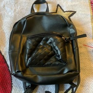 Black mini back pack